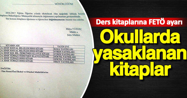 Ders Kitaplarına FETÖ Ayarı!