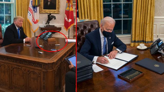 ABD Başkanı Joe Biden, Trump’ın Oval Ofis’teki “Diyet Kola” Butonunu da Kaldırttı