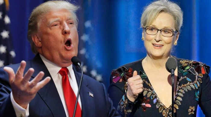 Ödül Töreninde Gönderme Yapan Streep’e, Trump’dan Cevap Gecikmedi