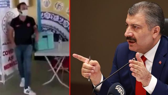 Bakan Koca, otogardaki ilginç aşı davetinde personeline sahip çıktı